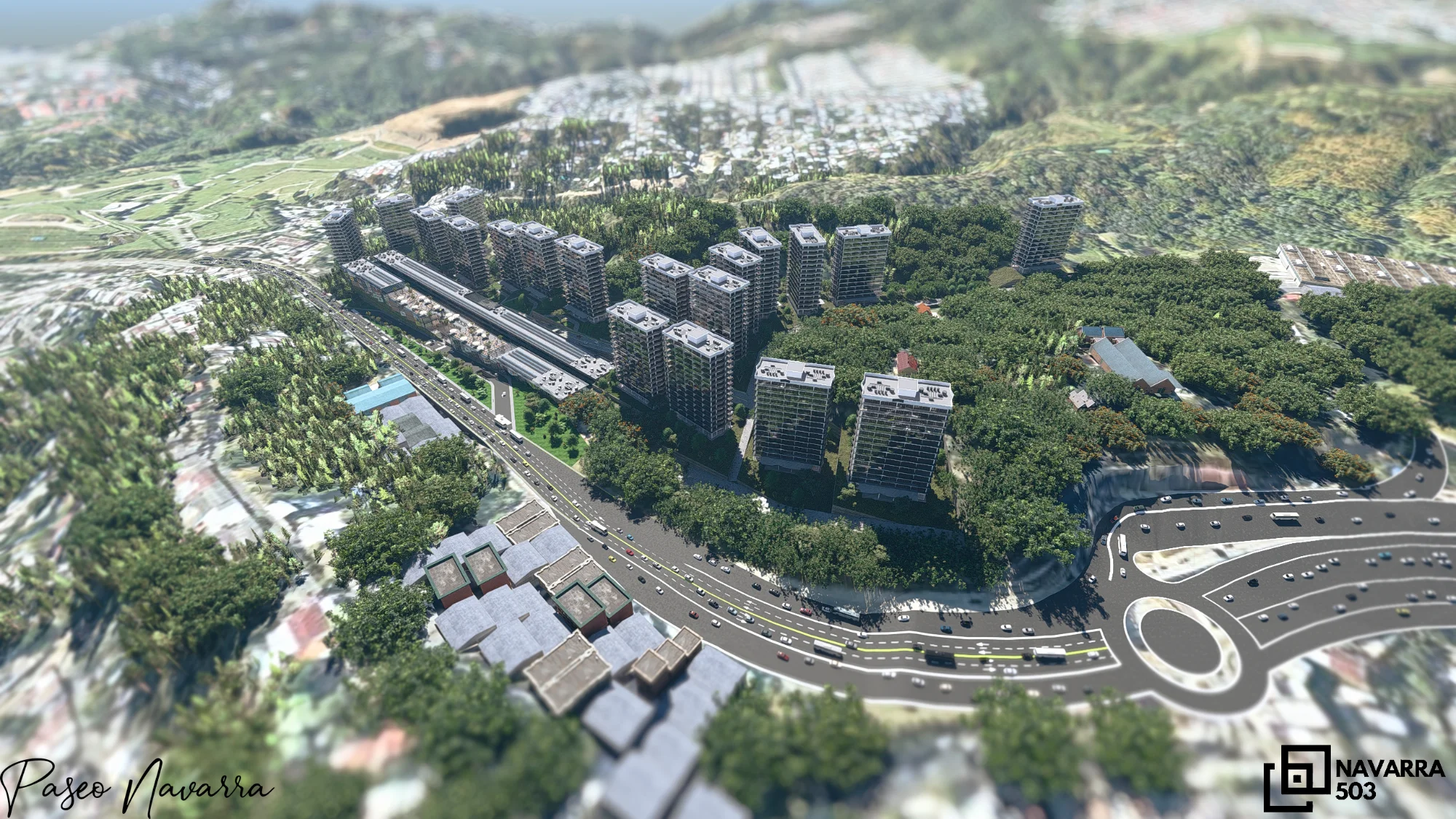 Vista Panorámica Paseo Navarra